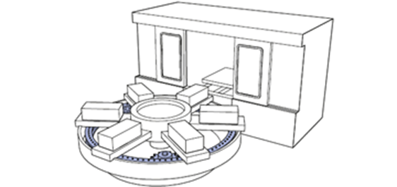 공작기용 팔레트 체인저