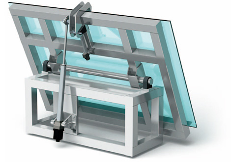 유리 기판 경사 장치