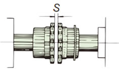 スプロケットをセットスクリューで固定
