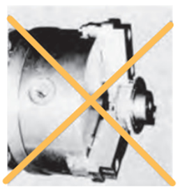 플랜지부의 척킹은 절대 피해 주십시오.