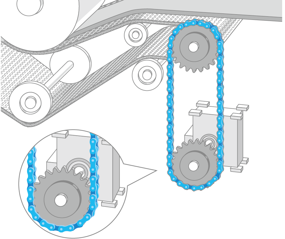시트 반송의 구동부