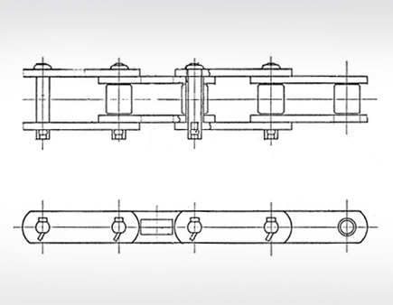 아스팔트 피니셔용 체인
