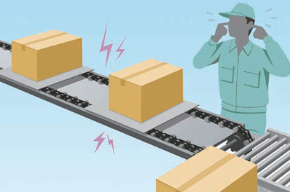 급유하지 않으면 이음이 발생하고 체인이 빨리 마모됩니다.