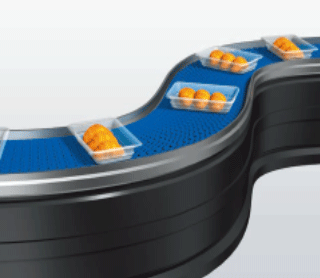 トレイ搬送イメージイラスト