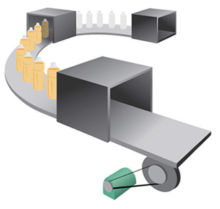 포장기의 물림 감지