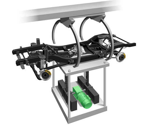 자동차 프레임 승강기